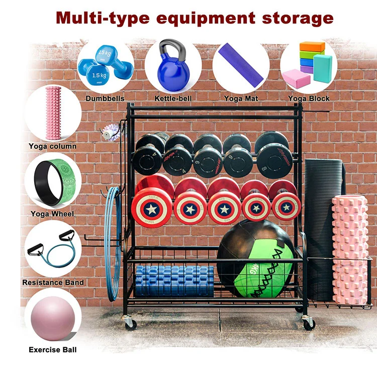 Detachable Multi-Tier Metal Dumbbell Rack