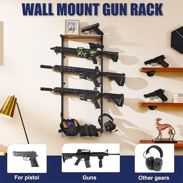 Wall-Mounted Gun Rack